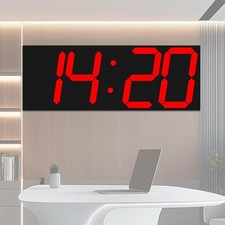 Digital Clock with Large Display 18.7 Inch, GPS Auto-Sync Time, Remote Control