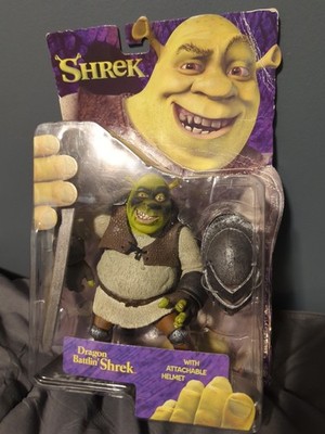 New McFarlane Toys Dragon Battlin' Shrek 6'' Action Figure With Helmet Sword 2001