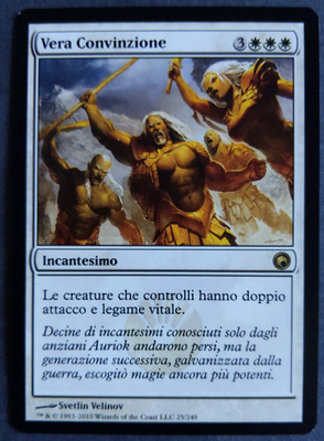 MTG True Conviction | Scars of Mirrodin | NM | Italian | Rare White Enchantment