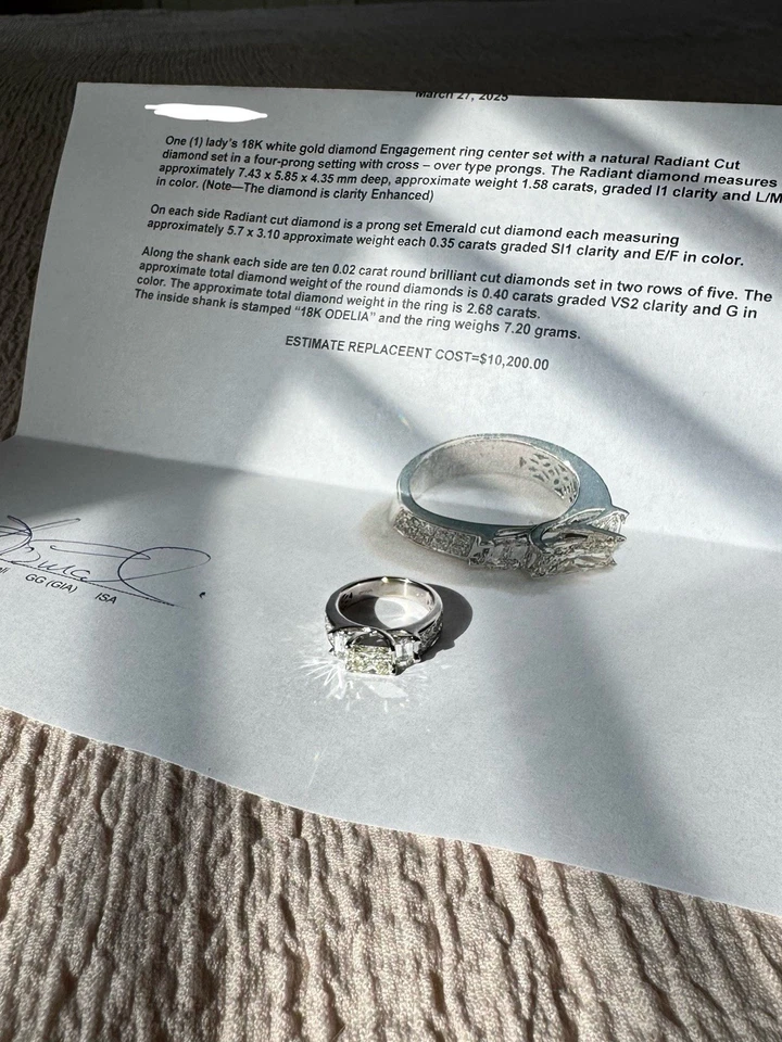 18k 2.68ct Engagement Ring - Image 2 of 2