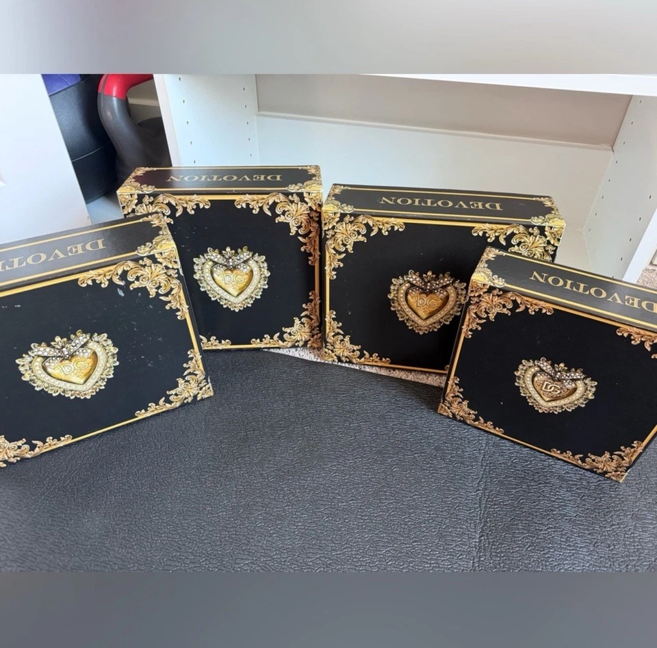 Dolce and Gabbana - Heart Devotion Black and Gold Decorative Gift Box - Image 3 of 4