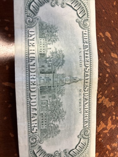 1993 $100 Dollar Bill Old Style Note. Circulated and Ungraded - Picture 8 of 9