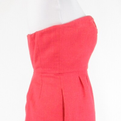 Robe été Sans Manches J.Crew Taille 4 En Coton Saumon - Doublée, Genou