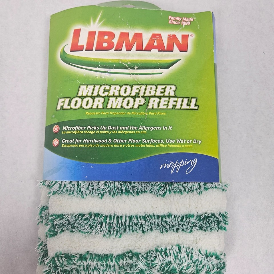 Libman Microfiber Floor Mop Refill Moping Cleaning Hardwood Floor NEW