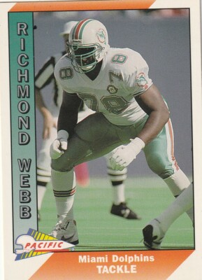 FREE SHIPPING-MINT-1991 Pacific Richmond Webb #278-PLUS DOLPHINS BONUS CARDS