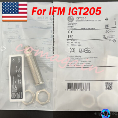 For ifm Inductive Sensor Proximity Switch IGT205 IGKC008BASKG/M/V4A/US-104-DRS