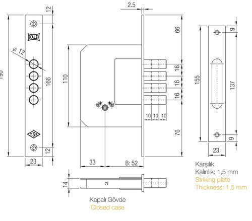 Brand New Security Mortise quadruple cylinder Lock Set With Keys HURRY ON SALE!! - Picture 2 of 6