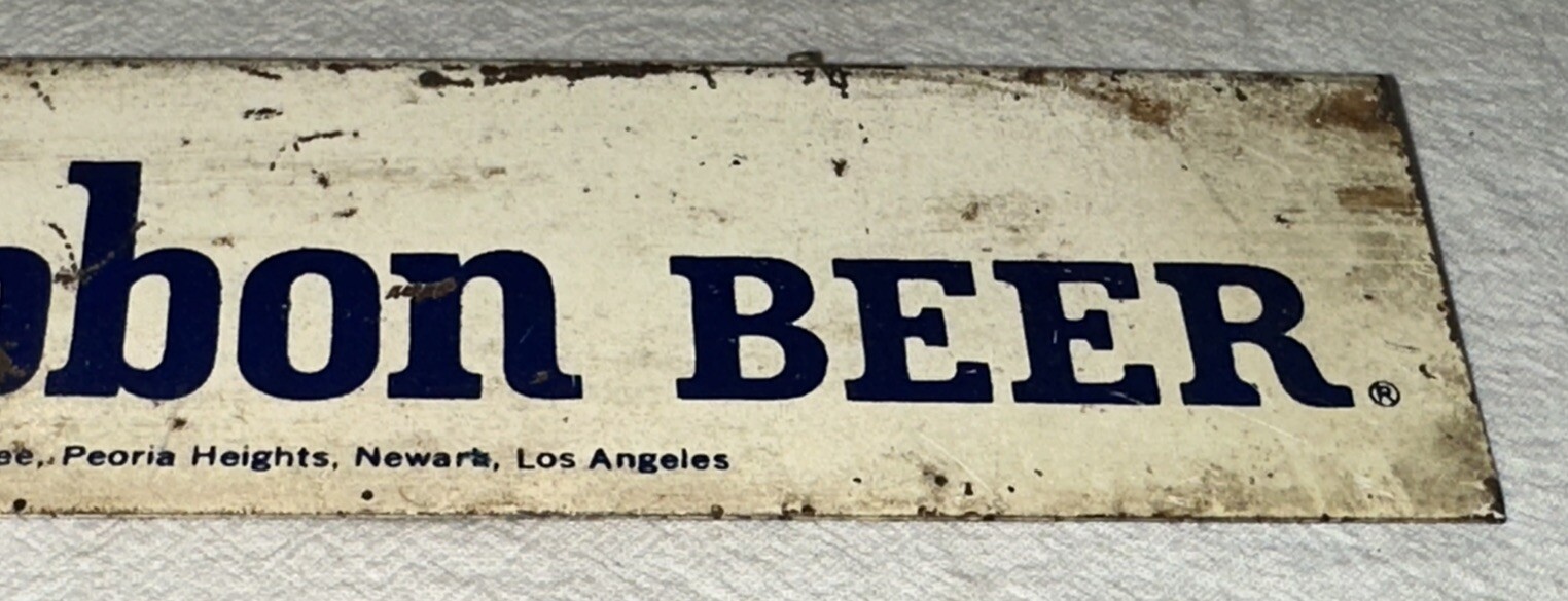 ANTIQUE BLUE RIBBON BEER TIN LITHO PABST | Grelly USA