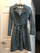 Marc Jacobs Long Denim Coat Vintage Medium