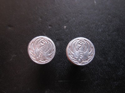 Factory Ruger Silver Medallions (pair) - small 3/8'' diameter