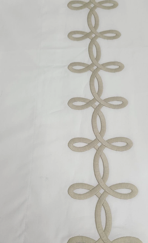 Matouk Gordian Knot King Pillow Sham Trufflffel Cotton Percale - Picture 6 of 6