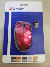 Verbatim 97995 Multi-Trac Wl Red Optical Blue Wireliess Led Mouse