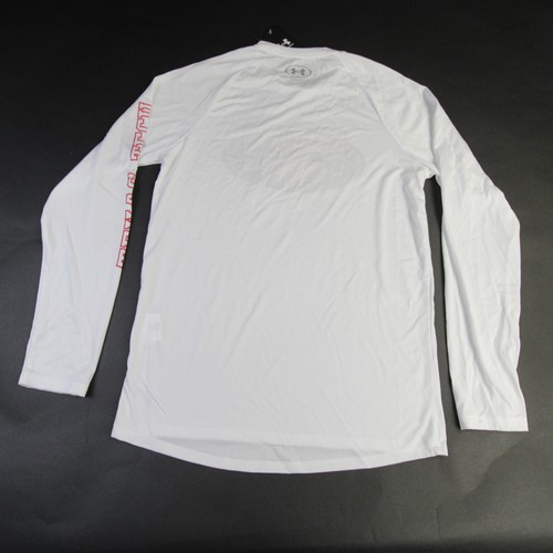 Texas Tech Red Raiders Under Armour Long Sleeve Shirt Men's White New - 第 2/6 張圖片