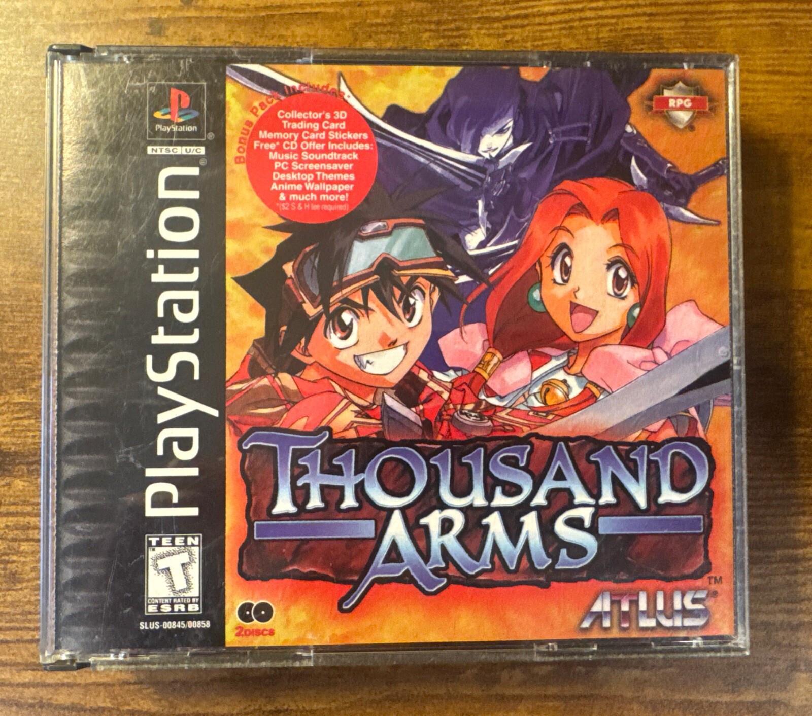 Thousand Arms | Sony PlayStation 1 PS1 1999 | CIB Complete W/ Manual + Reg Card
