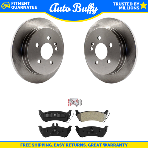rear-brake-rotor-integrally-molded-pad-kit-for-mercedes-benz-ml320