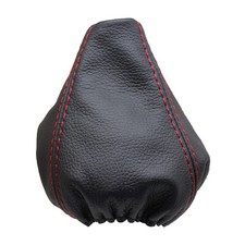 Rot Faden Echtleder Schaltmanschette Schaltsack Für BMW X1 E84 (2009-2015)