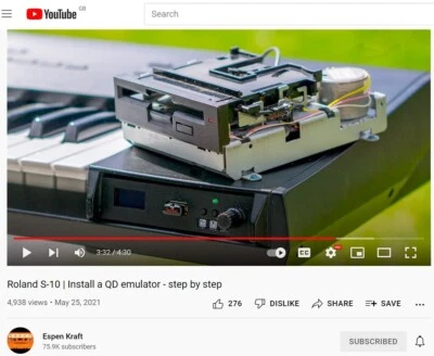 Emulatore floppy drive USB per - ROLAND S10 QD SAMPLER