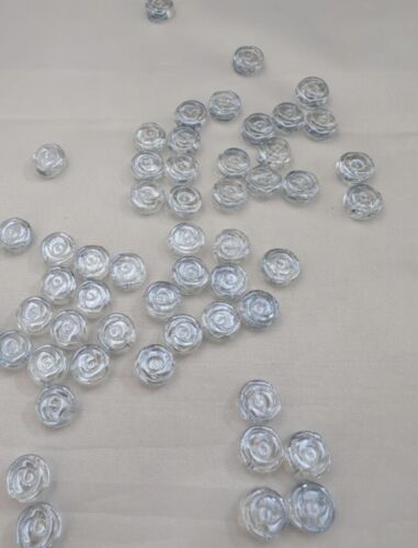 10 Glass Rose Beads, 10mm x 4mm, Or 15 x 6mm, Choose Your Colour, Pack Of 10 - Picture 11 of 15