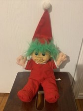Vintage Russ Christmas Troll Doll Santa Costume