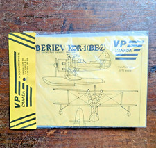 VINTAGE VP CANADA BERIEV KOR-1 SEAPLANE VAC-FORM MODEL PLANE KIT - 1:72, 1980s