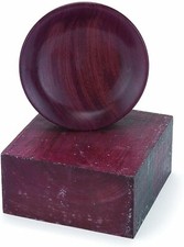 Kiln Dried Exotic Purpleheart Bowl Blank Wood Turning Lumber Block 7" x 2"