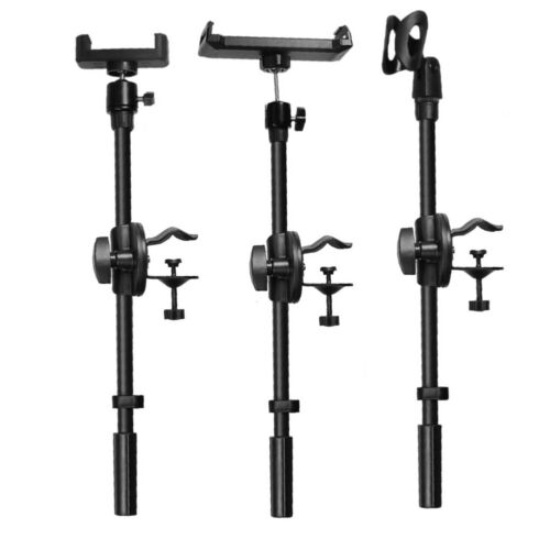 Microphone Extension Mount Metal + Plastic Microphone Stand Portable - Picture 1 of 15