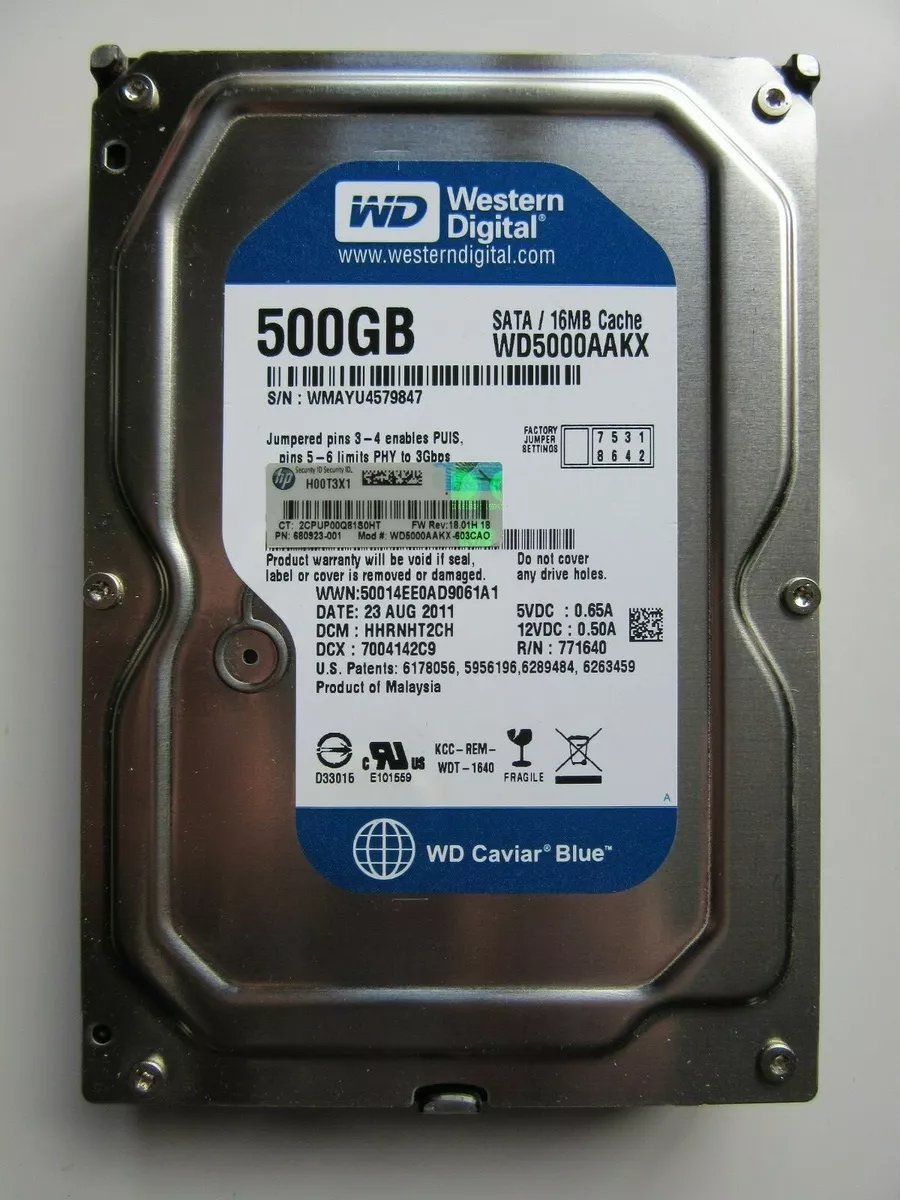 Western digital best sale wd5000aakx