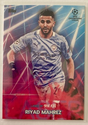 TOPPS RIYAD MAHREZ STEVE AOKI UEFA CHAMPIONS LEAGUE 2021 MANCHESTER CITY