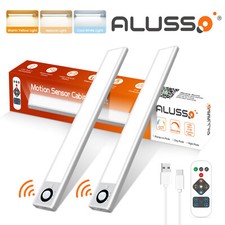 LED PIR Motion Sensor Strip Light Magnetic Cabinet Closet USB Rechargeable AKKU