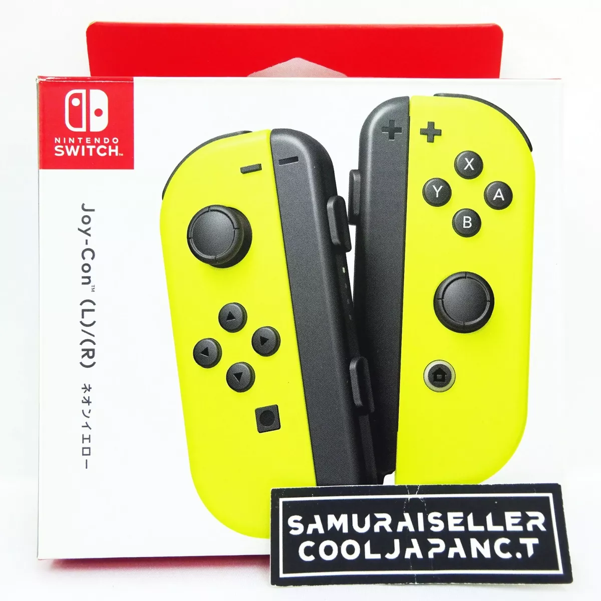 Nintendo Switch Controller Joy-Con (L) / (R) Neon Yellow Japan NEW