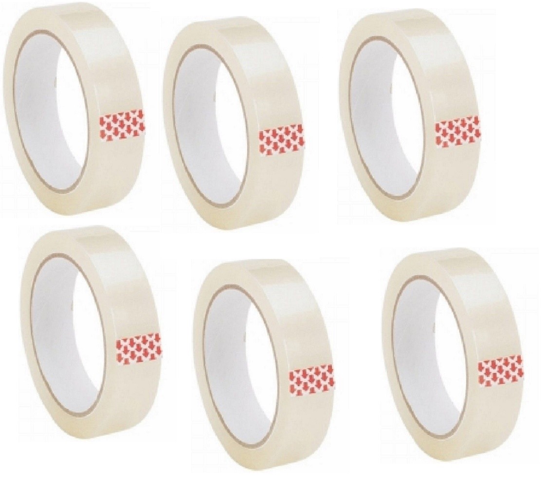 6 Rolls of 24mm x 66m Cellotape clear parcel tape packaging tape