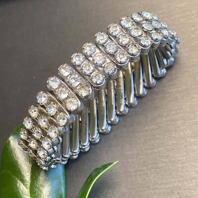 Art Deco AD Vintage Bracelet Estate Jewelry Pre-Owned 5.5'' Expansion Slim Wrist