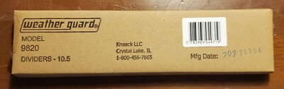 Weather Guard 9820 Storage Shelf Dividers 10-1/2''   4 dividers 