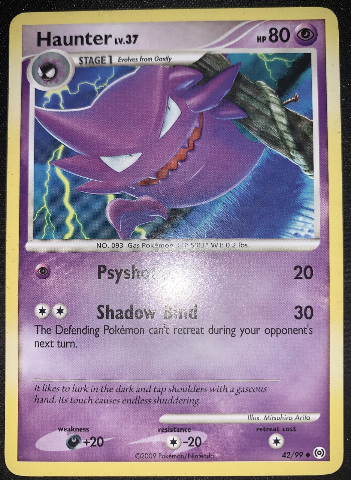 LP - Haunter 42/99 - Uncommon - Platinum Arceus - Pokemon Card - Near Mint!