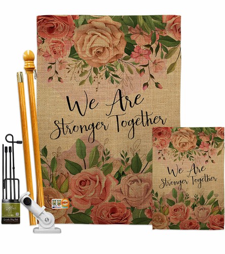 We Are Stronger Together Garden Flag Floral Spring Decorative Yard House Banner - Bild 5 von 17