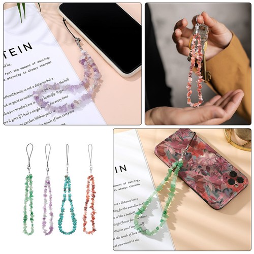 4 Pcs Crystal Key Chain Phone Cinp Nanmento Telefonico Decorativo - Photo 10/12