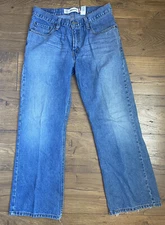 Levi's Boys 18 Reg Mens 30X30 527 Bootcut Blue Jeans Pre Owned