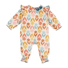 Mud Pie H4 Baby Girl Fall Cotton Gauze Floral One Piece Set Choose Size - 113...