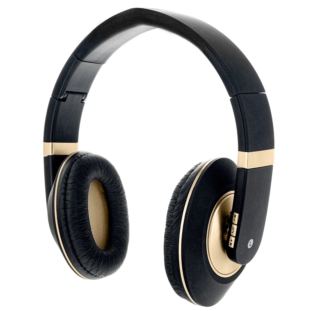 Sentry Premium Folding Wireless Gold Headphones In Line Mic