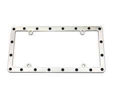 Billet Aluminum License Plate Frame |Thick Riveted Design | Heavy Duty | Made in