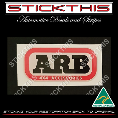 ARB Domed Decal Badge 94x45 Bull Bar Bullbar Suit Toyota