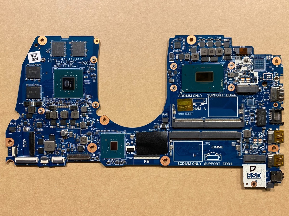 NEW Dell G3 15 3579 3779 Motherboard Intel i7-8750H Nvidia