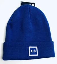 Under Armour Boy  s / Girl  s Youth Unisex Blue Cold gear Knit Beanie Hat One Size