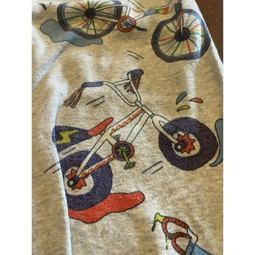Mini Boden (9) Gray Marl Bikes Snug Fit Pajamas - Picture 9 of 9