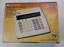 Vtg LLOYD’S Desktop Electronic Calculator AC Adaptor In Original Box With Manual