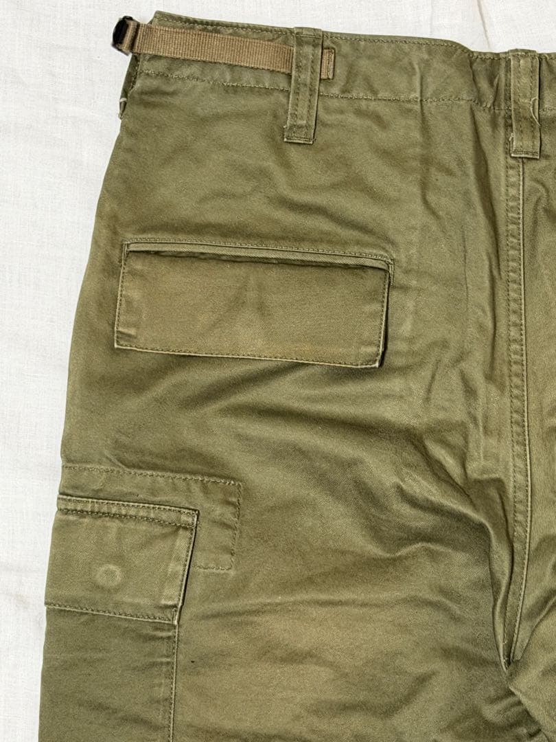 A BATHING APE Cotton Cargo Half Pants Khaki M BA0226181 thumbnail 12