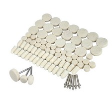 100PCS Wool Felt Buffing Polishing Pads Wheel Cone Tips Bob For Grinder Dremel