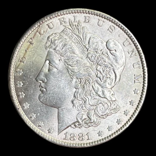 1881 Morgan Silver Dollar, BU