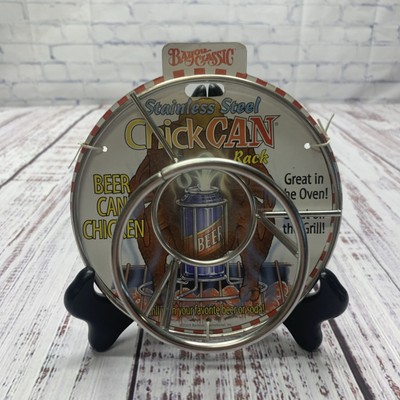 New Bayou Classic Stainless Steel ChickCan Beer Can Chicken #0880 Grill, Oven