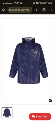 Alpha Solway Chemsol HG Navy Chemical Jacket S